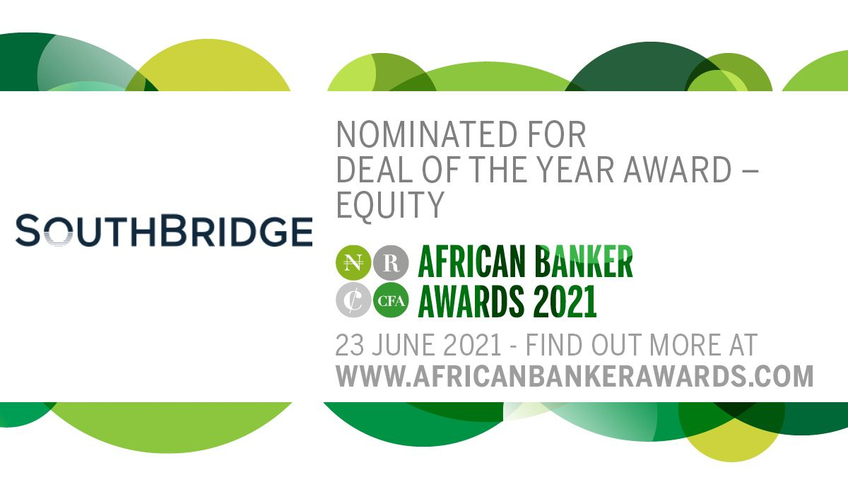 Southbridge honored nominated for Deal of the Year &amp;#8211; Equity at the African Banker Awards 2021